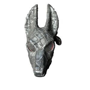 Burning Man Steampunk Jackal Mask Handcraft Patchwork Metal Horror Cosplay Prop